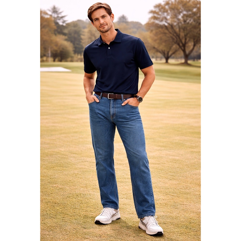 Mens Straight Leg Wrangler Premium Quality Comfort Stretch‎ Jeans 36x32 Denim